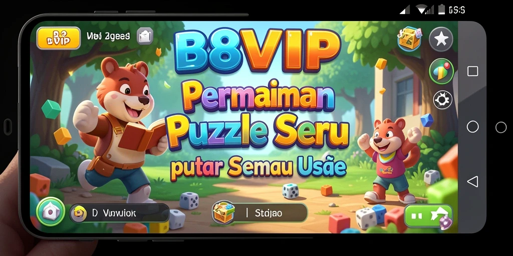Tampilan gameplay B8VIP dengan teka-teki seru.