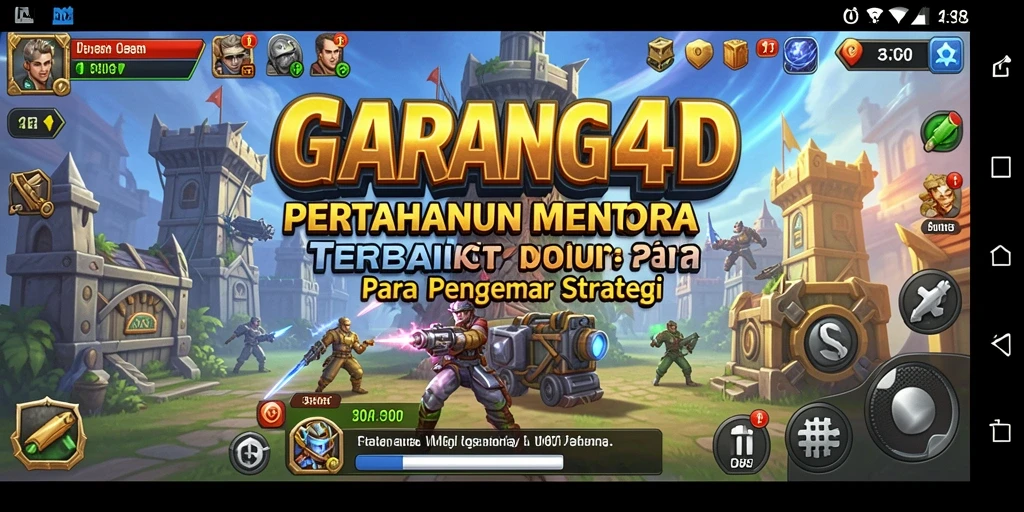 Tampilan screenshot GARANG4D menunjukkan pertarungan menara yang intens dan grafis menawan.