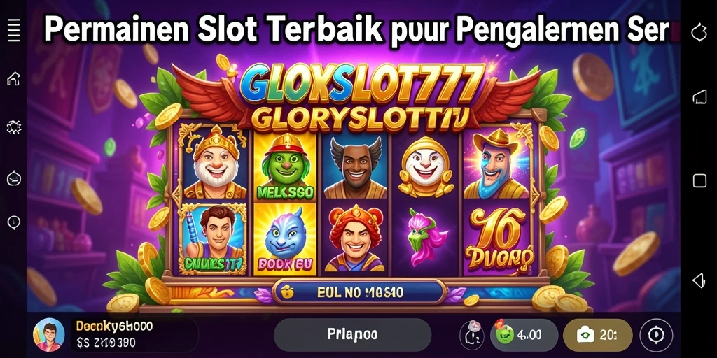 Screenshot gameplay GLORYSLOT777 dengan tampilan slot yang menarik.
