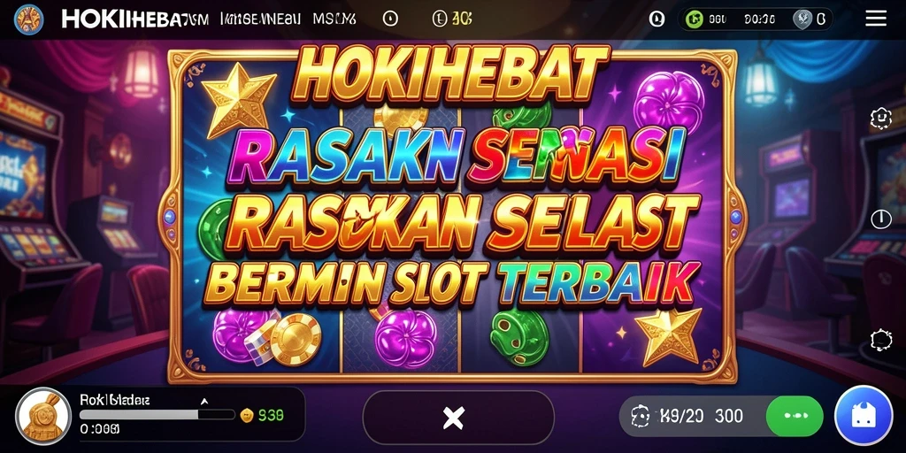 Tampilan menarik dari gameplay Slot HOKIHEBAT yang seru.
