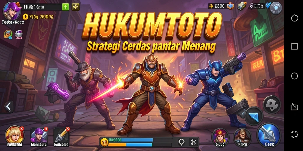 Tampilan gameplay HUKUMTOTO yang strategis dan menantang.