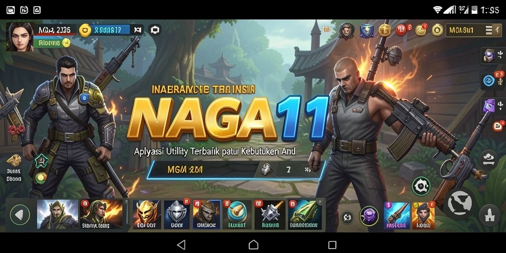 Screenshot utama NAGA11 menampilkan antarmuka pengguna yang intuitif.