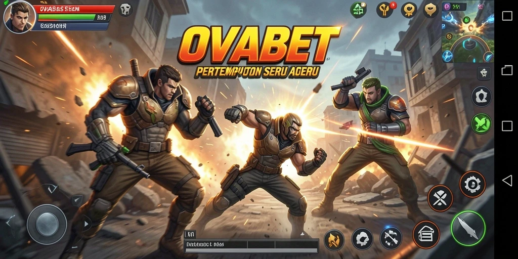 Gameplay intens dalam pertempuran OVABET yang mendebarkan.