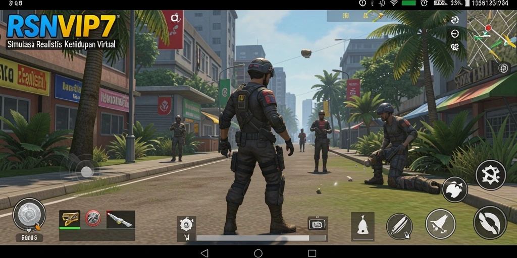 Tampilan gameplay menarik dari RSNVIP7 dengan elemen simulasi yang mendalam.