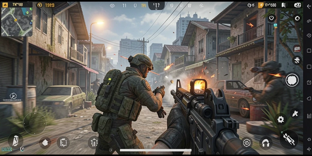 Tampilan gameplay yang mendebarkan dalam TKP188.