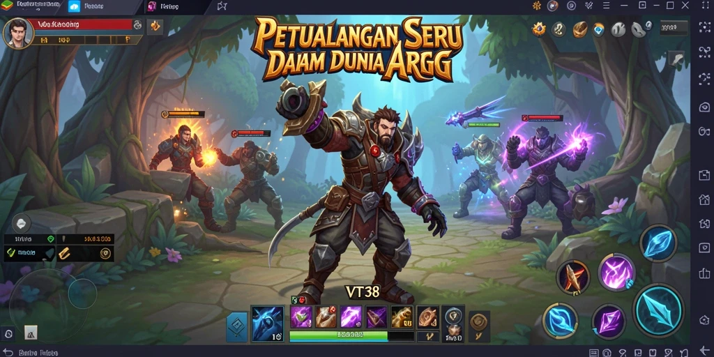 Tangkapan layar menampilkan pertempuran mendebarkan dalam VT38.